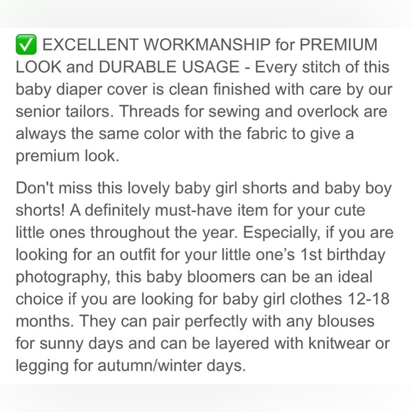 Catarina Bami toddler hand embroidered bloomer diaper cover shorts - Picture 13 of 16